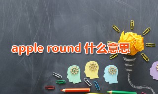 apple round什么意思 apple round是什么食物