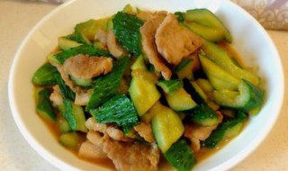 黄瓜炒肉的做法 黄瓜炒肉的做法简单介绍