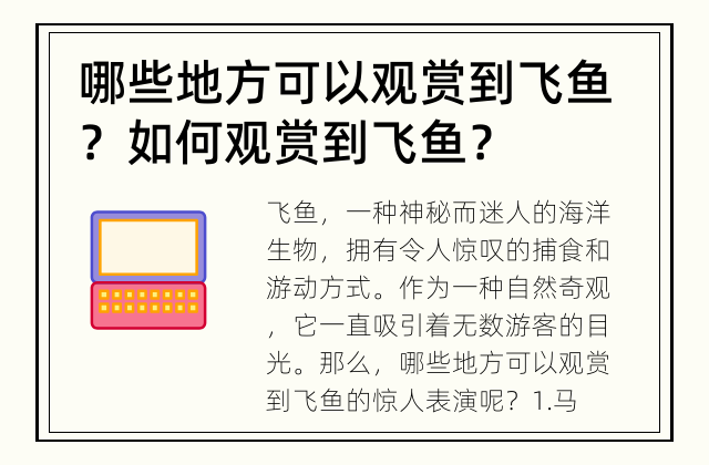 哪些地方可以观赏到飞鱼？ 如何观赏到飞鱼？