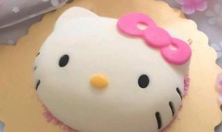 凯蒂猫造型蛋糕的做法 凯蒂猫造型蛋糕如何做