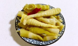 泡椒酸笋做法步骤 泡椒酸笋需要哪些材料