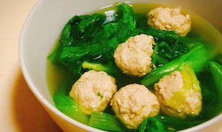 小白菜丸子汤的做法 小白菜丸子汤的做法步骤