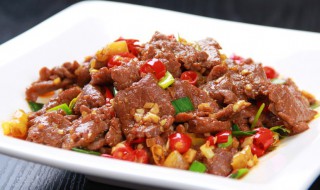 新鲜牛肉的做法步骤 小炒牛肉的做法