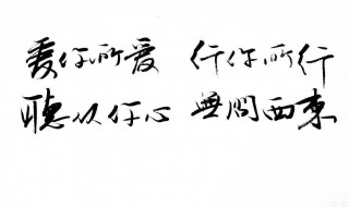 爱你所爱行你所行什么意思 爱你所爱行你所行意思解析