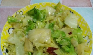 素炒包心菜的做法步骤 怎么做素炒包心菜