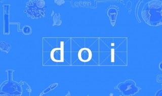 doi是什么意思 doi意思是什么