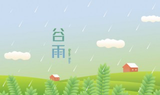 谷雨什么时候 谷雨的简介