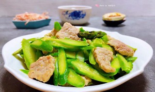 芦笋肉片做法步骤 芦笋炒肉片怎么做
