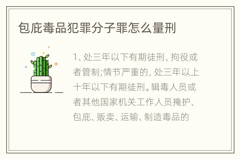 包庇毒品犯罪分子罪怎么量刑