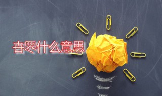 卋罖什么意思 卋罖应该怎么读