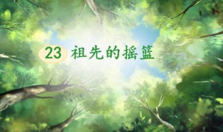 我们祖先的摇篮是什么 何谓我们祖先的摇篮