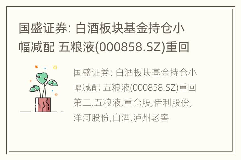 国盛证券：白酒板块基金持仓小幅减配 五粮液(000858.SZ)重回第二