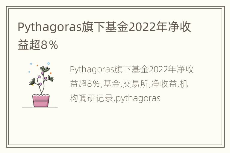 Pythagoras旗下基金2022年净收益超8％