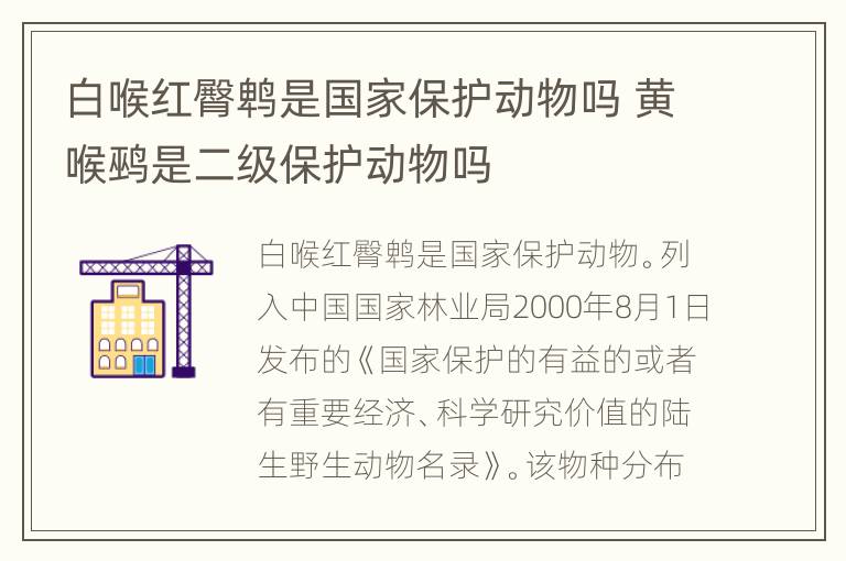 白喉红臀鹎是国家保护动物吗 黄喉鹀是二级保护动物吗