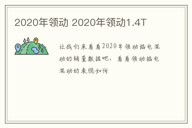 2020年领动 2020年领动1.4T