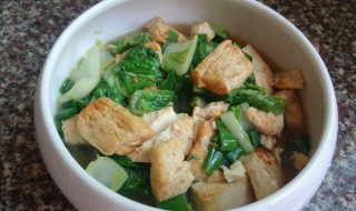 肉末豆腐青菜怎么做一道菜 青菜肉末烧豆腐的做法