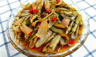 三椒炒蛏子干 怎么做三椒炒蛏子干