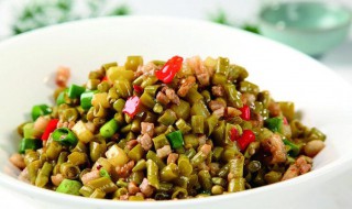 肉丁炒泡豇豆怎么做 肉丁炒泡豇豆的做法