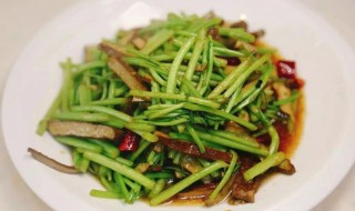 茶干炒芦蒿做法步骤 怎么做茶干炒芦蒿