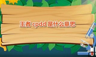 王者cpdd是什么意思 cpdd一般用在什么地方