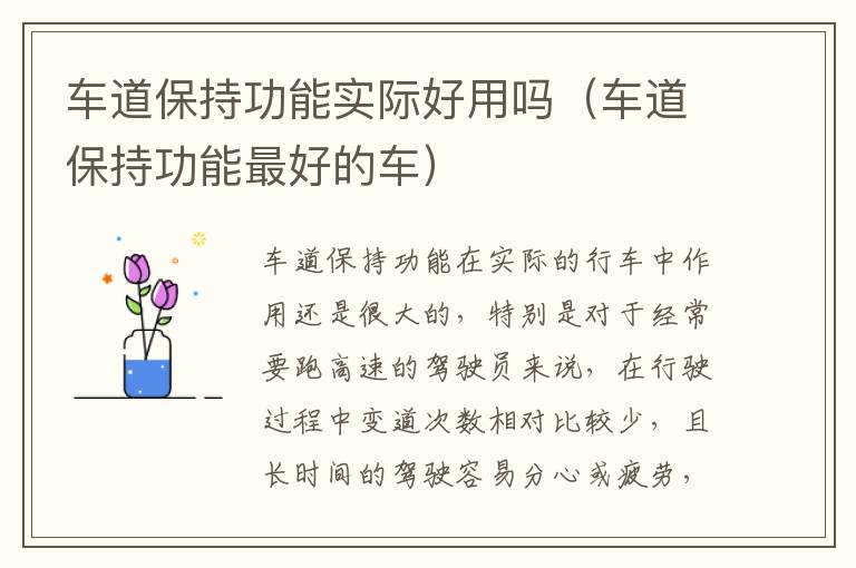 车道保持功能实际好用吗（车道保持功能最好的车）
