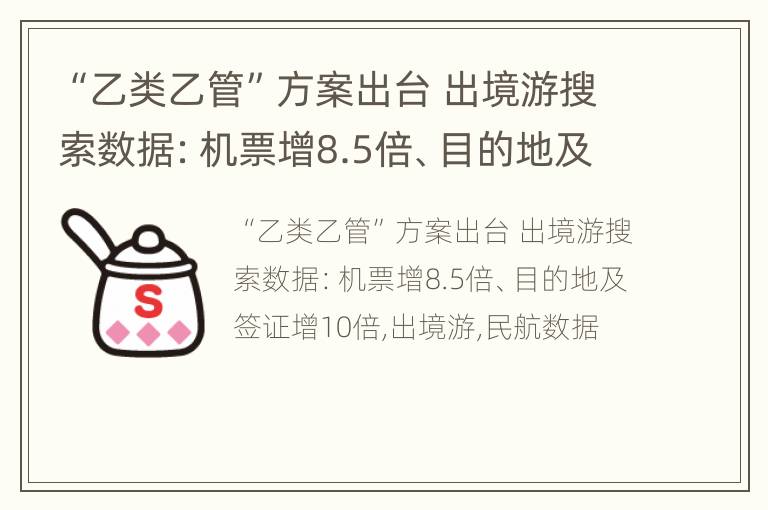 “乙类乙管”方案出台 出境游搜索数据：机票增8.5倍、目的地及签证增10倍