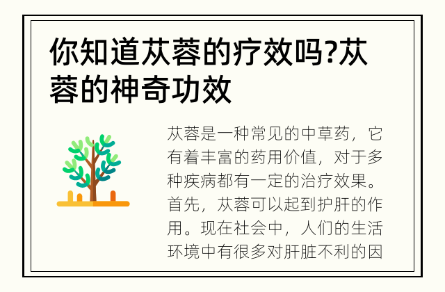 你知道苁蓉的疗效吗? 苁蓉的神奇功效