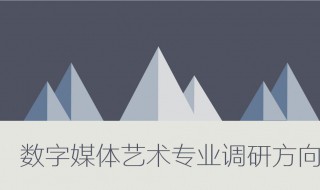 数字媒体艺术就业前景 数字媒体艺术就业方向