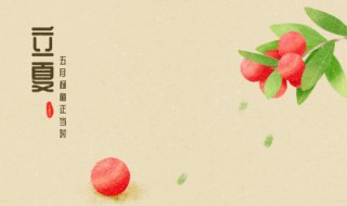 立夏哪一天 立夏的简介