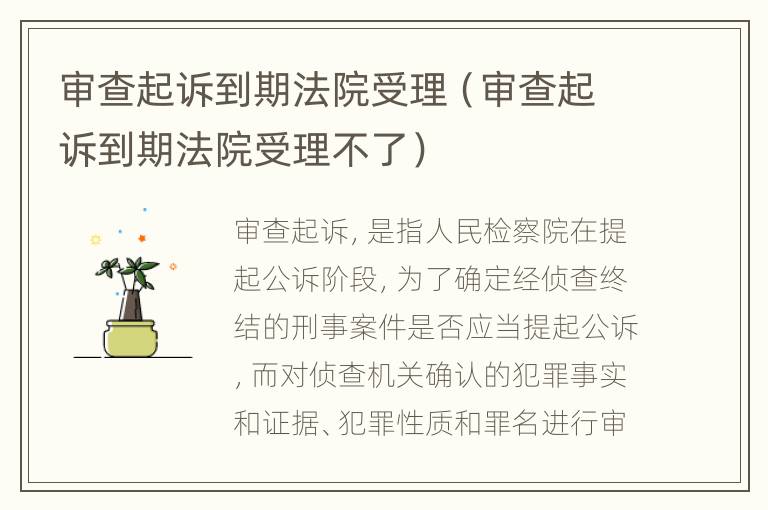 审查起诉到期法院受理（审查起诉到期法院受理不了）
