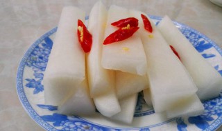 泡白萝卜酸甜制作方法 泡白萝卜酸甜制作方法简单介绍