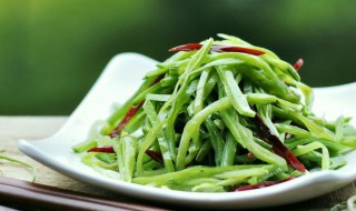 三丝炒扁豆做法 三丝炒扁豆怎么做