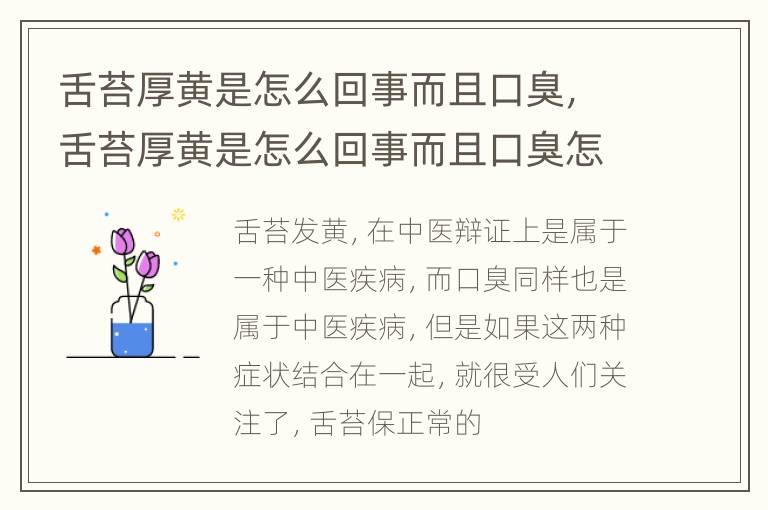 舌苔厚黄是怎么回事而且口臭，舌苔厚黄是怎么回事而且口臭怎么办