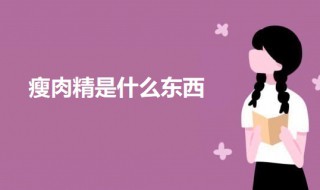 瘦肉精是什么东西 关于瘦肉精的介绍