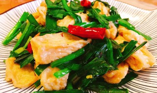 魔芋豆腐炒韭菜怎么做 制作魔芋豆腐炒韭菜的方法
