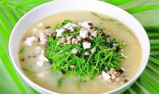 豆腐菜苗皮蛋怎么做 豆腐菜苗皮蛋汤做法介绍