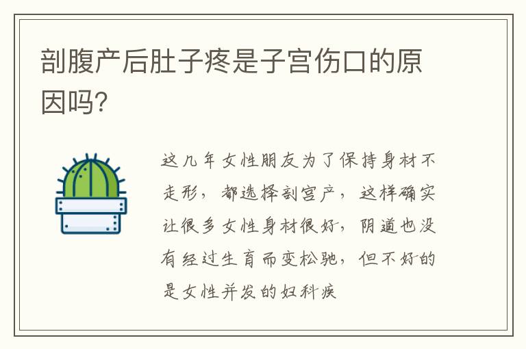 剖腹产后肚子疼是子宫伤口的原因吗？